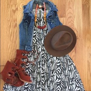 H&M zebra print dress, size small